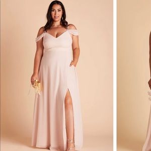 Birdy grey pale blush bridesmaid dress. Size small